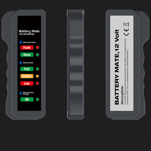 3Pièces Contrôleur Batterie Auto Rouge Usage Durable 12V 2