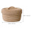 Khaki rope storage box with lid 1 piece 5