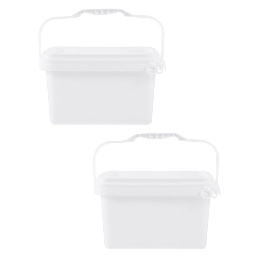 Topbathy 0.5 Gallon Plastic Paint Bucket With Handle For Multi Purpose Storage 9165521888269