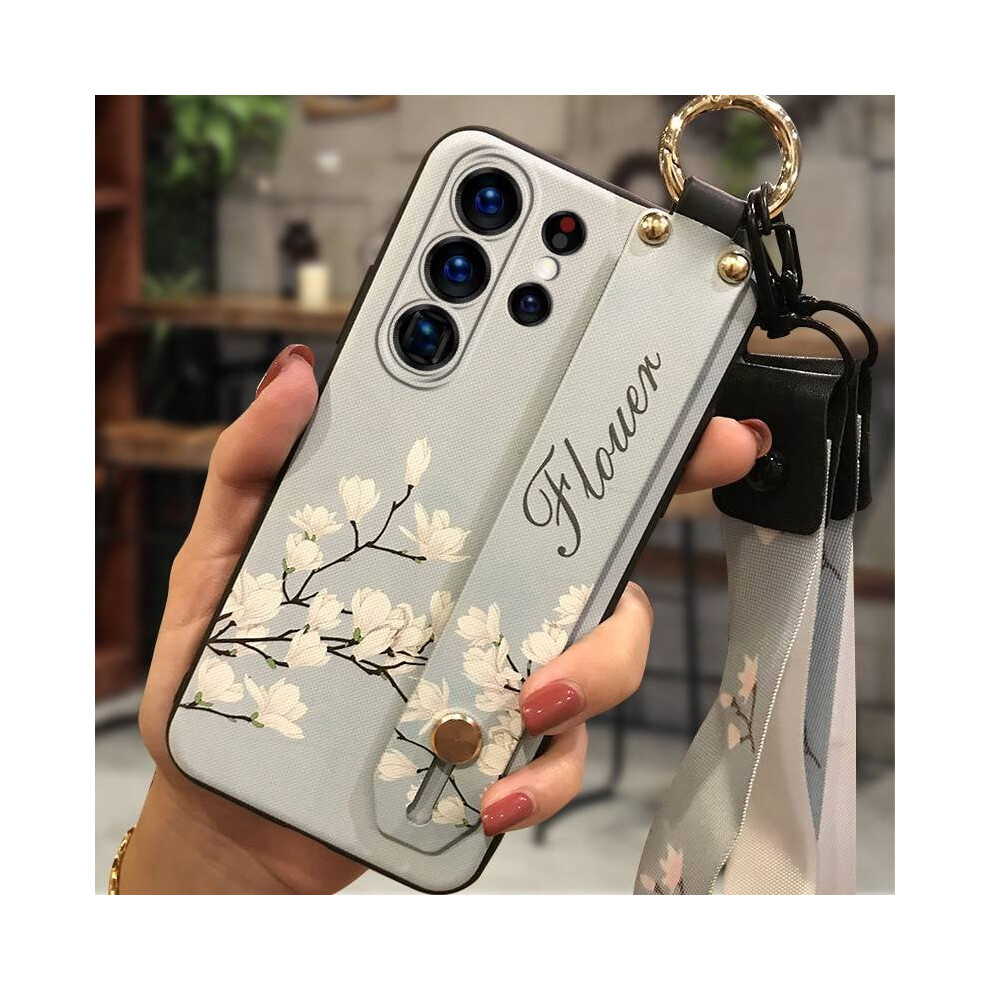 Phone Case For Samsung Galaxy S25 UltraâDurable, Waterproof, Anti-Knock, With Ring Holder, Kickstand, Wrist Strap & Flower Lanyard 9170372337217