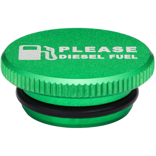 Billet Aluminum Green Fuel Cap for Dodge Ram Cummins