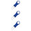 3St Blauwe Folding Divot Tool Golf Met Balmarker 8
