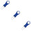 3St Blauwe Folding Divot Tool Golf Met Balmarker 9