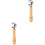 2Pièces Rouleaux Pressage Bois Main Pour Cuir Artisanat 4