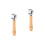 2Pièces Rouleaux Pressage Bois Main Pour Cuir Artisanat 5
