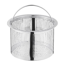 Stainless Steel Deep Bucket Filter Screen for Kitchen Sink, with Handle, C-Mesh Basket, Compatible with Standard Drains