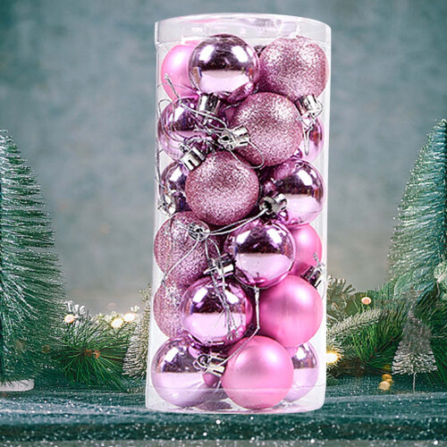 Boules de Noël incassables, 24 pièces, 4 cm (1,6 pouce) 1