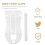 Bird Cage Feeder Bird Cuttlebone Holder White Abs 1 Set 7