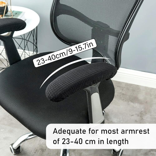 4PCS Dust Resistant Elastic Armrest Protectors for Computer Chairs Soft Fit 1