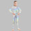 Kids Slimming Tunic Bodycon Coverall with Sequins Long 6