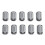 10 Pack Ferrite Ring Core Grey Clip-On Ferrite Core Noise Suppressor Cable Clips 3