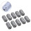 10 Pack Ferrite Ring Core Grey Clip-On Ferrite Core Noise Suppressor Cable Clips 4