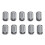 10 Pack Ferrite Ring Core Grey Clip-On Ferrite Core Noise Suppressor Cable Clips 7
