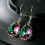 925 Silver Drop Stud Earrings Mystic Topaz Purple 2
