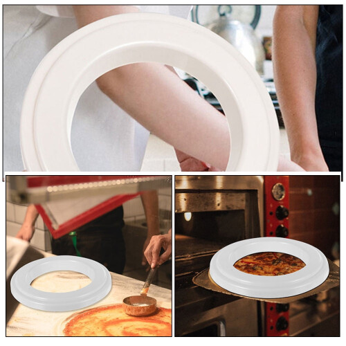 Saucing Ring For Pizza Kitchen Pizza Baking Tool Accessories Diy Pizza Stuffing Ring Pizza Making Kitchen Bakeware 12 Inch 2