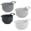 4 Pcs Plastic Mixing Bowl Set Reusable Plastic Nesting Mixing Bowl Multifunctional Nesting Container for Kitchen Cooking Baking 1