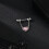 Δαχτυλίδι θηλής από χειρουργικό ατσάλι 14G CZ Opal Piercing θηλής για γυναίκες Κοσμήματα 3