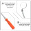 Car Inspection Tool with Flexible Handle and Swivel Mirror 6