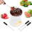 Chocolate Fondue Set Ceramic Pot for 4 People 1