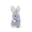 Coelho de pelúcia azul atencioso para crianças, 15 cm (6 polegadas) 2