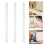 White PVC Shipping Tubes 3-Pack with Caps for Document Storage and, and Versatile 2