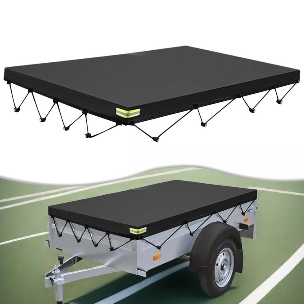 420D Oxford Waterproof And Windproof Trailer Tarpaulin With Reflective Strips 9130661135801
