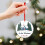 Personalized Glass Christmas Ornament for Newlyweds 6