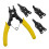 Pliers Set Spring Loaded Pliers Yellow 1 Set 6