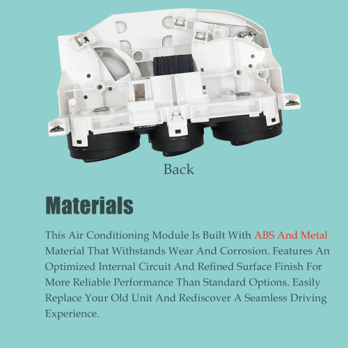 Panneau de commande de climatisation compatible avec Volkswagen Golf 1998-2004, référence d'origine : 1J0820045F, interrupteur de commande de 2