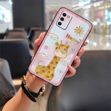 Phone Case Compatible with Samsung Galaxy A03S Asian Version/SM-A037F – Cute Cartoon Silicone Shockproof Waterproof Anti-Dust Cover