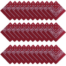 Paisley Bandana Unisex Pannebåndskjerf 30 stk