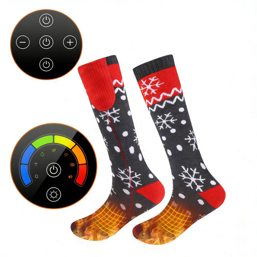 Rechargeable Heated Socks USB-Powered 3 Heat Levels 1