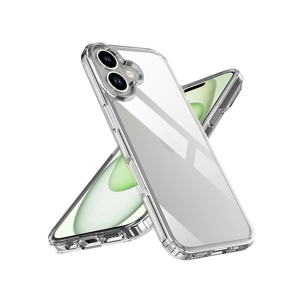 Shock-Absorbing, Scratch & Drop Resistant Ultra-Thin Clear Phone Case For Compatible With Iphone 16 (6.1") 9170372336364