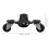 Μεταφορά επίπλων Dolly4Pcs με τρίτροχο σχεδιασμό ABS από ανθρακούχο χάλυβα για 2