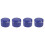 4St Compacte Blauwe Draagbare Gebitsdoos Van Duurzaam Materiaal 4