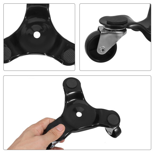 Μεταφορά επίπλων Dolly4Pcs με τρίτροχο σχεδιασμό ABS από ανθρακούχο χάλυβα για 2