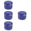 4St Compacte Blauwe Draagbare Gebitsdoos Van Duurzaam Materiaal 7