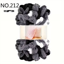 3 Rolls Finger Blanket Yarns Puffy Loop Yarn Soft Crochet Yarns Fluffy Finger Knitting Yarns Chunky Hand Woven Fluffy Yarns for DIY Knitting Crafts