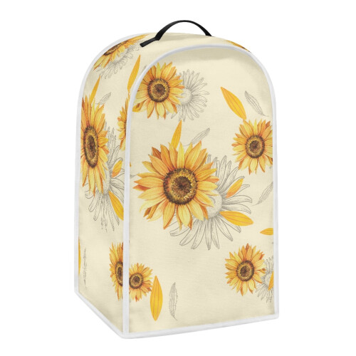 Staubdichte Schutzhülle aus Polyester mit Sonnenblumenmuster für Mixer 1