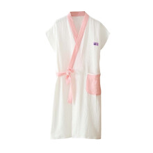 Nrmvnmi Lightweight Cotton Gauze Bathrobe for Women & Men, Loose Loungewear Nightgown – Compatible with Spring/Fall