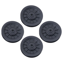 Poulie de gym anti-impact flexible noire