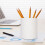 Siliconen pennenhouder/bureau-organizer, wit, grote capaciteit 8