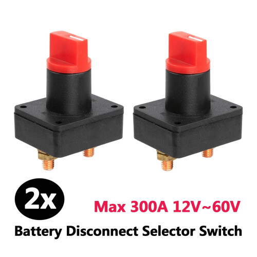 2 pezzi Interruttore di isolamento batteria 60V300A per auto, moto, barca