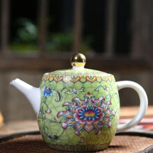 Chinese Ceramic Gaiwan Tea Set with Enamel Painting
