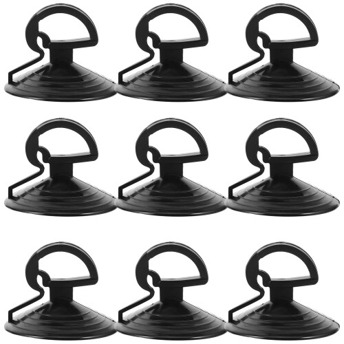 50Pièces Ventouse Extracteur Ampoule Silicone Noir Compact 1