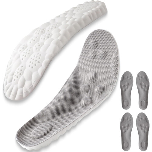 Footstr InsoleX - 2 ζευγάρια πάτοι Footstr για παιδιά και εφήβους (Γκρι, 6,5 ετών-7 ετών)