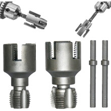 Pipe Thread Cutting Tool, Electric Drill Compatible Pvc Pipe Threader Kit, Thread Trimming and Angle Bolt Repair Tool, Garden Hose Thread Die
