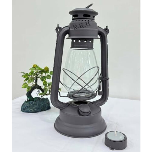 Hurricane Lantern glasslysestake rustikk 30 cm 2