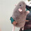 Plüschtier Blumenmaus, braun, extra groß, 35 cm 1
