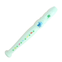 Light Blue Childrens First Flute Woodwind Instrument Simple Play Design Music Enlightenment Starter Tool